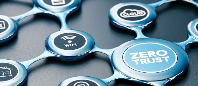 Zero Trust Security Model. Secured Network.