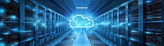 Conceptual cloud platform blends advanced computing resources via user friendly interface for seamless management