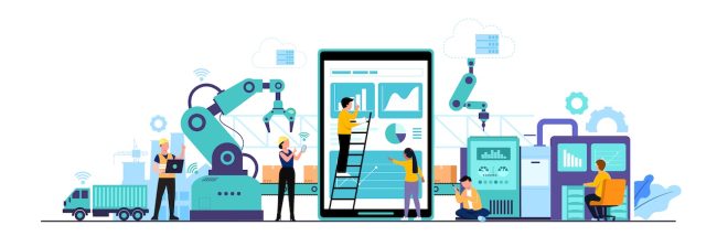 Worker human working with technology smart industry 4.0